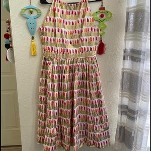 Bernie Dexter Lipstick Print Dress NWOT